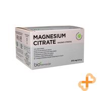 Magnesio Citrato Pure Polvere 50 Bustine Limone Sapore Supplemento 375mg