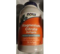 Now Foods Citrato di magnesio in capsule molli, 180 capsule