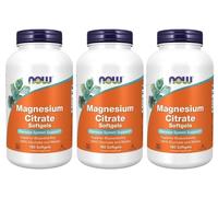 Magnesio Citrato W/Glicinato & Malate Nervoso Sistema Supporto 3X180gels Ora