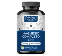 Magnesio Complesso 5 Forme - 450 mg Magnesio Elementare - 200 Capsule