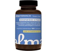 Magnesio Completo 4 Fonti , 180 Compresse Scorta, Magnesio Citrato, Cloruro, Vit