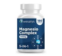 Magnesio Completo 400mg 180 Capsule Magnesium Complex 5 in 1 Bisglicinato