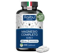 MAGNESIO COMPLETO COMPLEX 5 IN 1 BISGLICINATO CITRATO MALATO CARBONATO OSSIDO 30