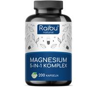 Magnesio Complex 5 Forme - 450 mg Magnesio Elementare - 200 Capsule Al