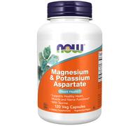 Magnesio e potassio aspartato 120 capsule Now Foods