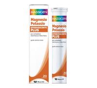 MASSIGEN Magnesio e Potassio Plus Arancia Rossa, 20 compresse effervescenti