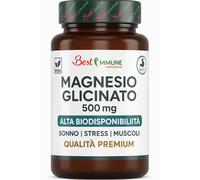 Magnesio Glicinato 500mg Puro | Alta Biodisponibilità | Integratore Premium