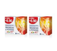 Magnesio Potassio Act, Integratore alimentare, Gusto Agrumi, 2x14 Bustine