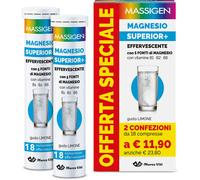 Magnesio Superior+ Effervescente Massigen 18+18 Compresse