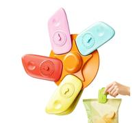 Magnet Chip Clips | With Timer Decorative Reusable Windmill 5 Pieces | Funny Fridge Magnets | Ideal For Office Home Refrigerator Pantry Whiteboard Towels Photos Crafts Document
