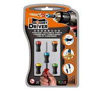 Porta inserti magnetico Magnet driver® B50, la grande invenzione che sostiene le punte e permette di avvitare con una mano, adattabile a qualsiasi cacciavite o trapano