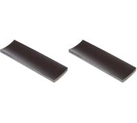 Magnet Expert, Etichette Magnetiche Flessibili con Superficie Cancellabile a Secco Lucida, Metallo, 120 x 40 x 0,76 mm, Bianco/Argento, Pacco da 20