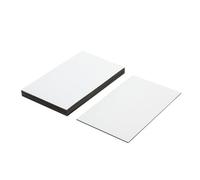 Magnet Expert - Etichette magnetiche Flessibili, con Superficie Impermeabile, Confezione da 10 Pezzi, 100 x 60 x 0,76 mm, Colore: Bianco Lucido