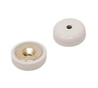 Magnet Expert® NPA25 (Wh) -4 25 mm dia un tipo neodimio pot bianco (confezione da 4)