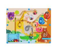 Magnet Maze, Animal Traffic Puzzle, 11.81x8.86x0.71 Inches Toddler Sensory Board Game, Fine Motor Matching Toy Activity, for Educational Learning Kids Birthday Christmas School Travel Road Trip Home