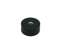 Magnet Pentola Rivestito In Gomma - Foro Filo M5 Di Spessore x 10mm x 10mm - Tiro Da 3,8kg - Confezione Di 4