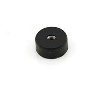 Magnet Pentola Rivestito In Gomma - Foro Filo M5 Di Spessore x 10mm x 10mm - Tiro Da 3,8kg - Confezione Di 4