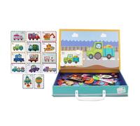 Magnet Puzzle - Gioco educativo fronte-retro, Puzzle magnetico per vestire | per la scuola materna, per adolescenti, ragazze, adulti, ragazzi, per imparare a viaggiare in età prescolare