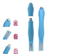 Magneta a cuore 3 in 1 per smalto per gel per gatti, forma a forma di baratto a forma di arte art a forma di art, aiutante di punta francese, per unghie fai-da-te decorazione del salone ,Blue