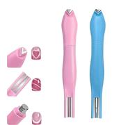 Magneta a cuore 3 in 1 per smalto per gel per gatti, forma a forma di baratto a forma di arte art a forma di art, aiutante di punta francese, per unghie fai-da-te decorazione del salone ,2PCS-A