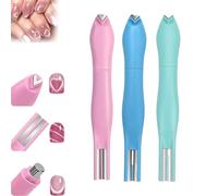 Magneta a cuore 3 in 1 per smalto per gel per gatti, forma a forma di baratto a forma di arte art a forma di art, aiutante di punta francese, per unghie fai-da-te decorazione del salone ,3PCS-MIX