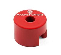 Magneta Al Pulsante Alnico Per Applicazioni Ad Alta Temperatura E All'Aperto - Dia 19mm x 12,7mm Di Spessore C/W 5mm Dia Centrale - 1,8kg Di Tiro - Pacco Di 4