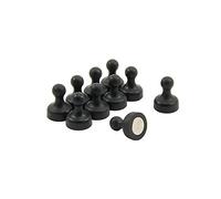 Magneta Di Skittle Nero Ad Alta Potenza Per Frigorifero, Ufficio, Lavagna, Tabellone, Archiviazione - 19mm Dia x 25mm Di Altezza - Pacchetto Di 10