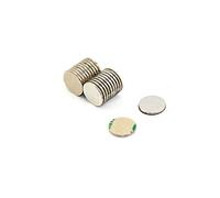 Magnetastico | 40x magneti autoadesivi neodimio N52 disco 15x1 mm | Magneti adesivi con nastro adesivo marca 3M | Calamite adesive potenti con pellicola adesiva, forza calamita adesiva elevata