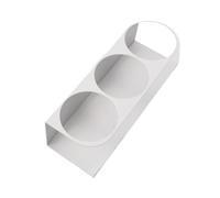 Magnetdose Halter | Magnetbecherhalter | Kühlschrank Organizer - 3 Slot Eisen Robust Seitenmontage 29.5x7.5cm | Kaffeemaschine Flasche Organizer Rack Küche | Café Zuhause Hotel Arbeitsplatz Getränkere