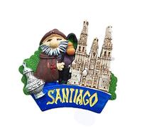 Magnete 3D da frigorifero con la capitale del Cile di Santiago, souvenir regalo, decorazione per la casa e la cucina, collezione di magneti per frigorifero di Santiago del Cile
