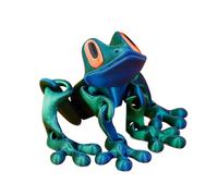 Magnete 3D stampato Frog Fridge Magnet, 20,5 cm (Length) Creative Model, Articolated Decoration, Detailed Design, Perfect for Home, Ufficio, Frigorifero Decor