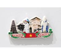 Magnete 3D Vietnam, decorazione da frigorifero con scritta "Ha Noi Ho Chi Minh City Travel Memorise Gift
