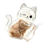 Magnete a forma di baffo di gatto - Portaoggetti per gattini, accessorio per promemoria per il frigorifero, simpatico guscio trasparente | Fornitura per ricordare gli animali, proprietari di case aman