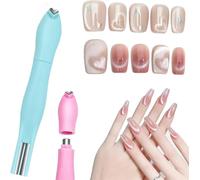 Magnete a forma di cuore per smalto gel occhio di gatto, 3 in 1 a forma di cuore a forma di linea rotonda per nail art, strumento magnetico per nail art, rimovibile e facile da usare, per decorazioni