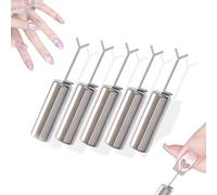 Magnete a forma di cuore per smalto semipermanente Cat Eye, magnete a forma di cuore Cat Eye per unghie, kit manicure fai da te con bastoncini guida a Y (5 Pcs)