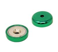 Magnete A Pot Neodimio Di 32Mm - Verde (Confezione Da 40)