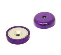 Magnete A Pot Neodimio Di 32Mm - Viola (Confezione Da 4)