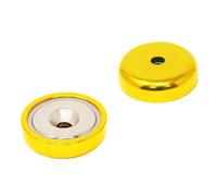 Magnete A Pot Neodimio Dia 32mm - Oro (Confezione Da 4)