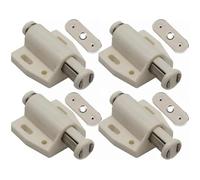 Magnete a tocco singolo da 16 pezzi con pressione magnetica singola for aprire le ante dell'armadio chiusura a for accessori domestici per Porta nascosta, Armadi(White)