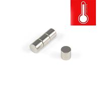 Magnete Ad Alta Temperatura Di Cobalto Samarium Per Motori, Motori Elettrici, Macchinari Turbo E Sensori - 6mm Dia x 6mm Di Spessore - 0,89kg Di Tiro - Pacco Di 40