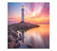 Magnete adesivo impermeabile per lavastoviglie, con bellissimo faro, magnete per frigorifero, decorazione per armadietti, elettrodomestici, decorazione per la casa, decorazione della cucina, 58,4 x 66