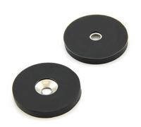 Magnete al neodimio N42 40 x 5 mm, svasato 6,2 mm, gomma, pull da 5 kg (nord)
