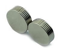 Magnete al neodimio N52 con diametro 1/2 "x 1/32" di spessore - 0,7 kg Pull - Materiale con licenza (confezione da 10)