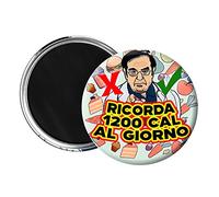 Magnete Calamita per frigo per lavagnao ufficio stile Pins 5,6 cm gadget compatibile Collezione per Dottor Nowzaradan idea regalo spiritosa scherzo dieta 1200 calorie Frigo (Modello 1)