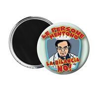 Magnete Calamita per frigo personalizzabile* per lavagnao ufficio stile Pins 5,6 cm gadget compatibile con Dottor Nowzaradan regalo spiritosa scherzo dieta 1200 calorie Frigo