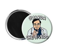 Magnete Calamita stile Pins 5,8cm Collezione Nowzaradan idea regalo spiritosa scherzo Gadegt compatibile dieta 1200 calorie Frigo (Modello 6)