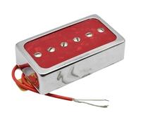 Magnete Ceramico Di Dimensioni P90 Con Pickup Elettrico A Bobina Singola Con Filo D'argento Adatto Per Chitarre Pickup Elettrico A Doppia Bobina(Red N 1pc)