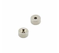 Magnete Cobalto Samario 20mm Dia X 10mm, Foro Da 5,2mm - 7,1kg (sud) (x20)