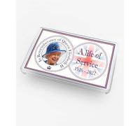 Magnete commemorativo per frigorifero della regina Elisabetta II, Life of Service 1926-2022, 7,5 x 5 cm