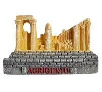 Magnete da frigorifero 3D con tempio di Agrigento Italia souvenir da viaggio con attrazioni cittadine magnete decorativo per frigorifero tridimensionale decorazione per la casa e la cucina